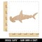 Hammerhead Shark Solid Unfinished Craft Wood Holiday Christmas Tree DIY Pre-Drilled Ornament
